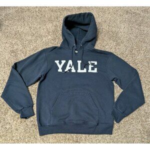 Vintage Y2K Yale University Champion Hoodie Sweatshirt Mens Medium Navy Blue